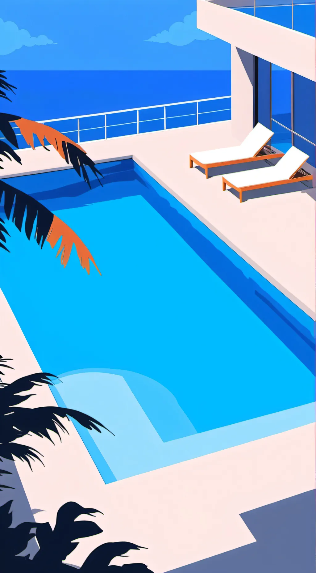 ai character: Fpe at the pool background