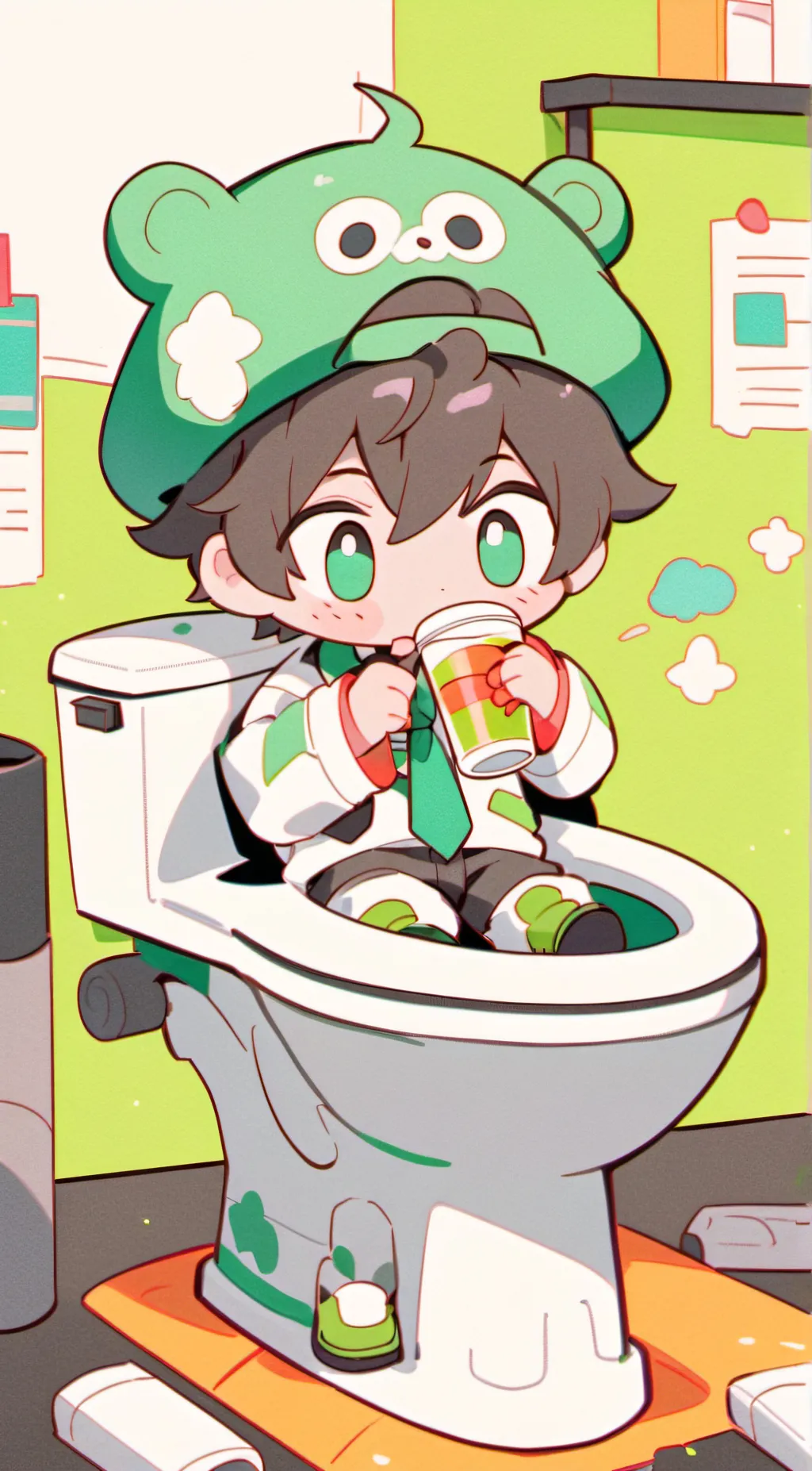 ai character: Mark background