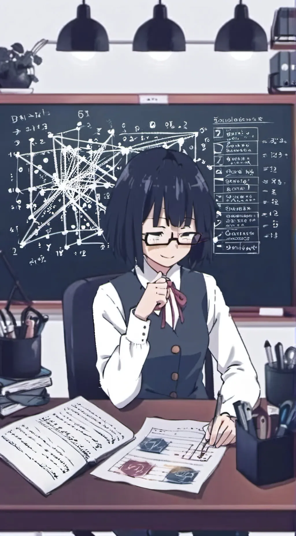 ai character: miss bloomie  background