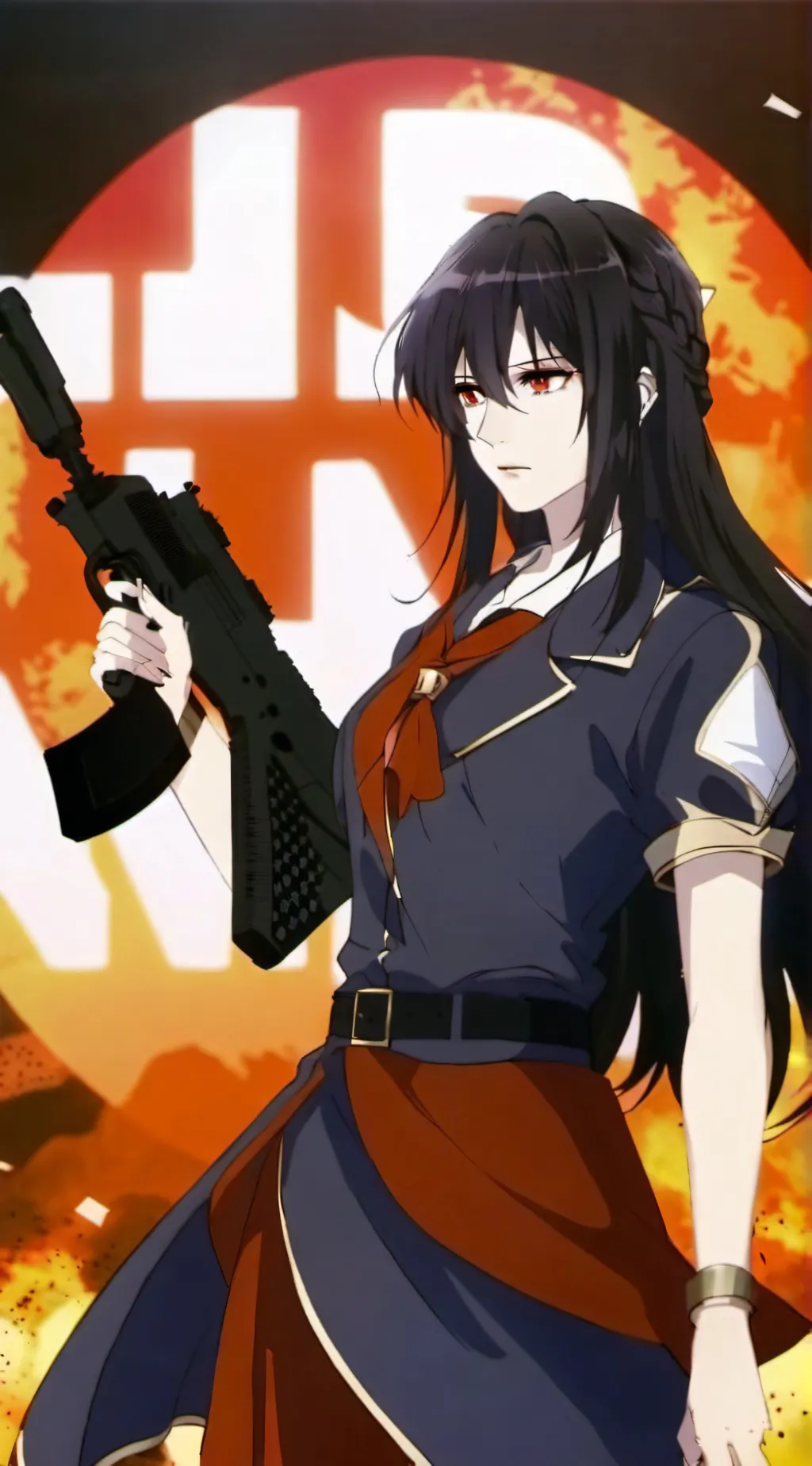 ai character: FREEZED WORLD background