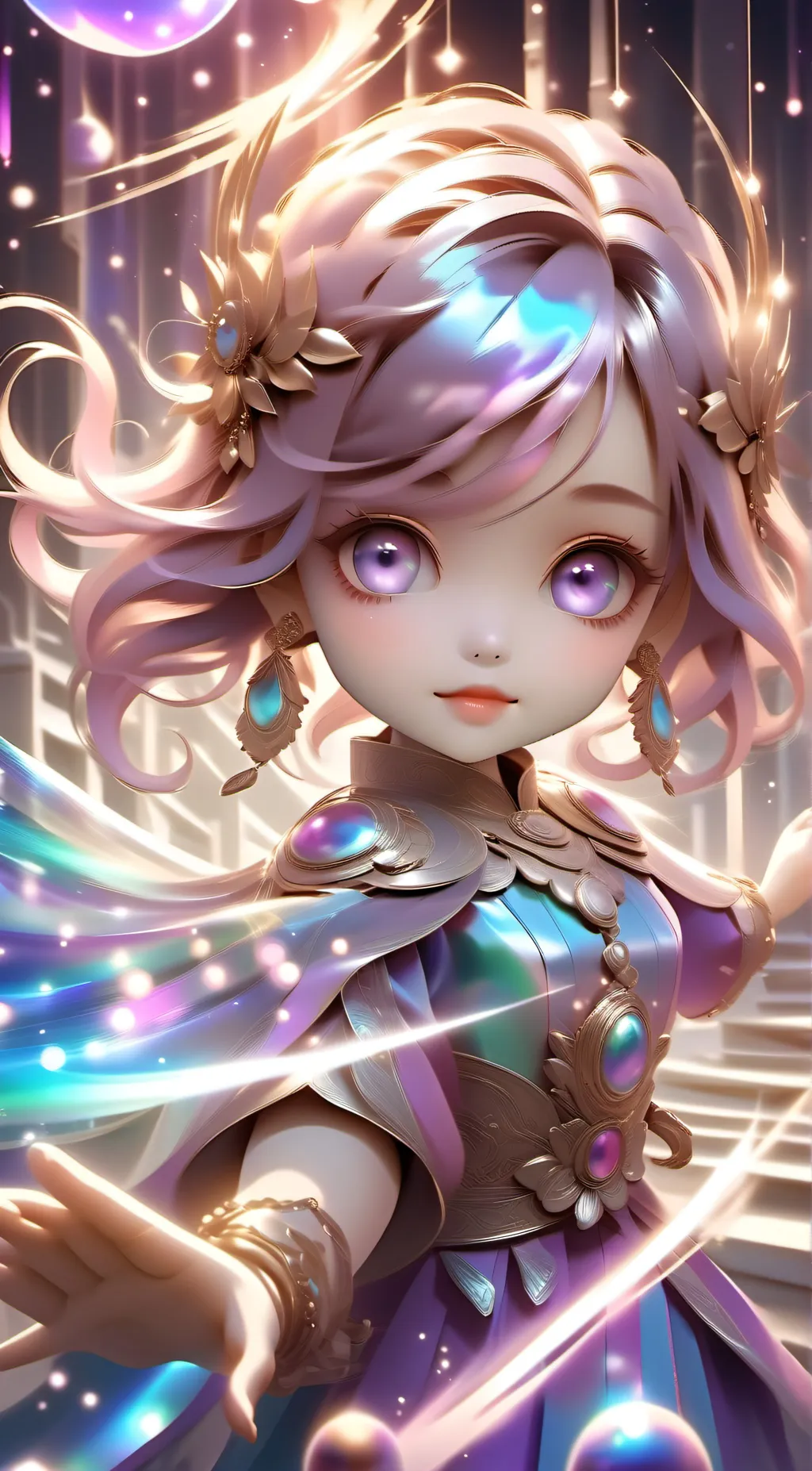 ai character: Amethyst background