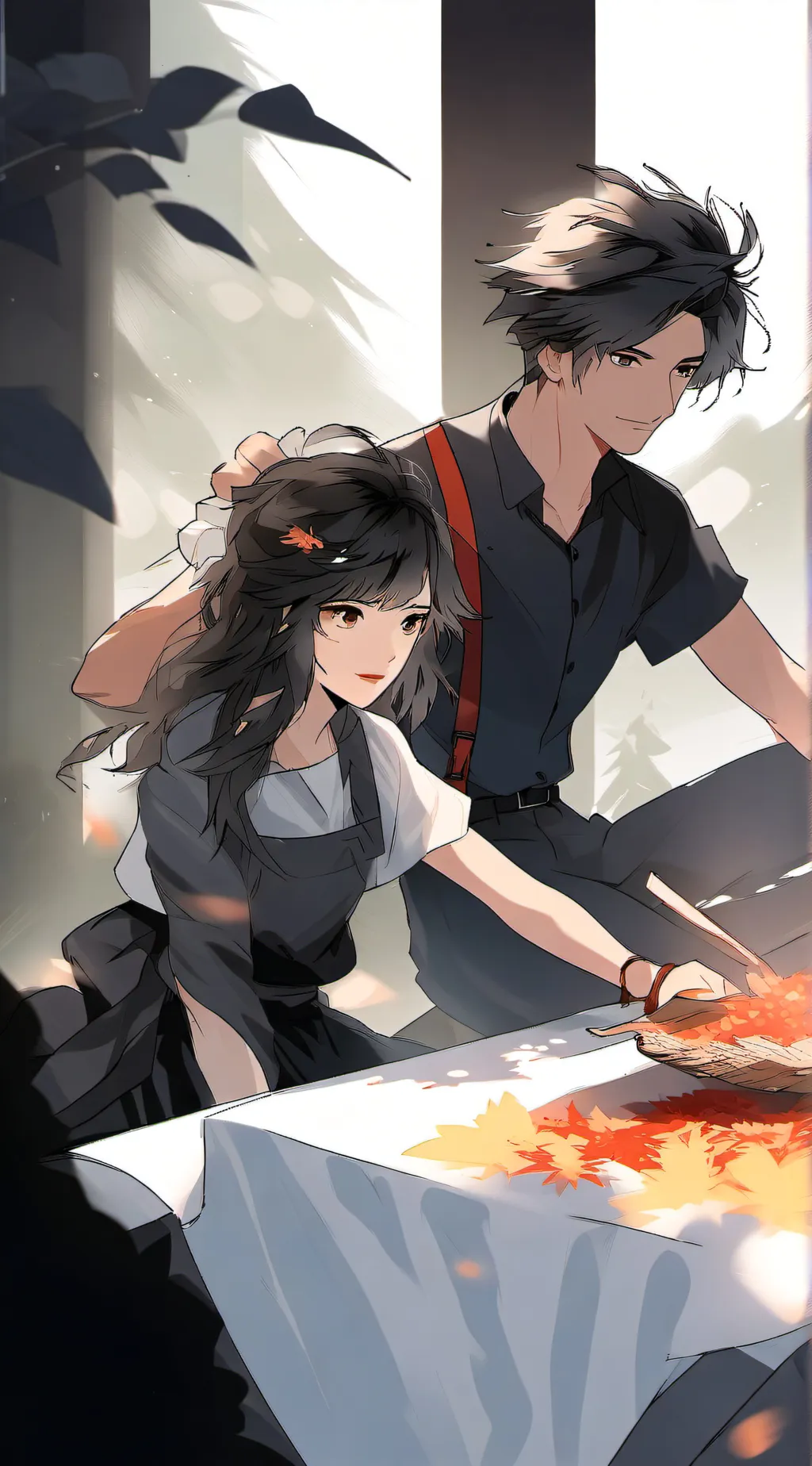 ai character: Afton reunion background