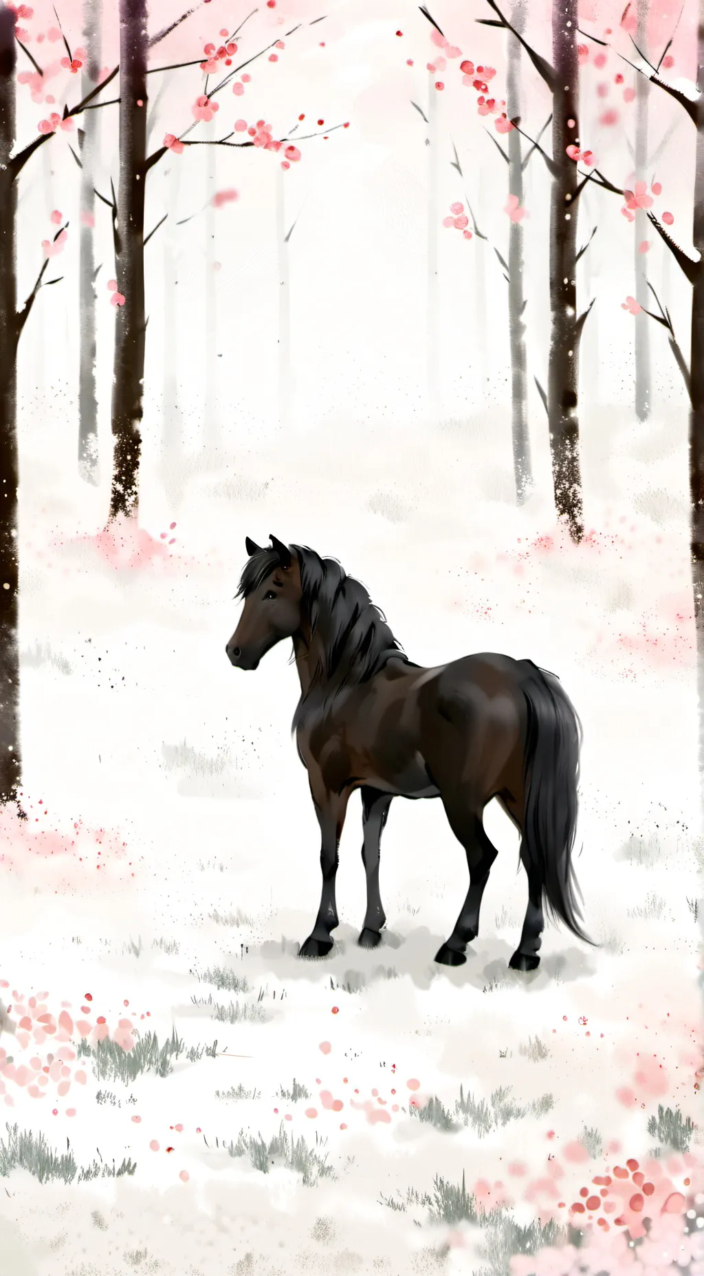 ai character: fluffy ponies!  background