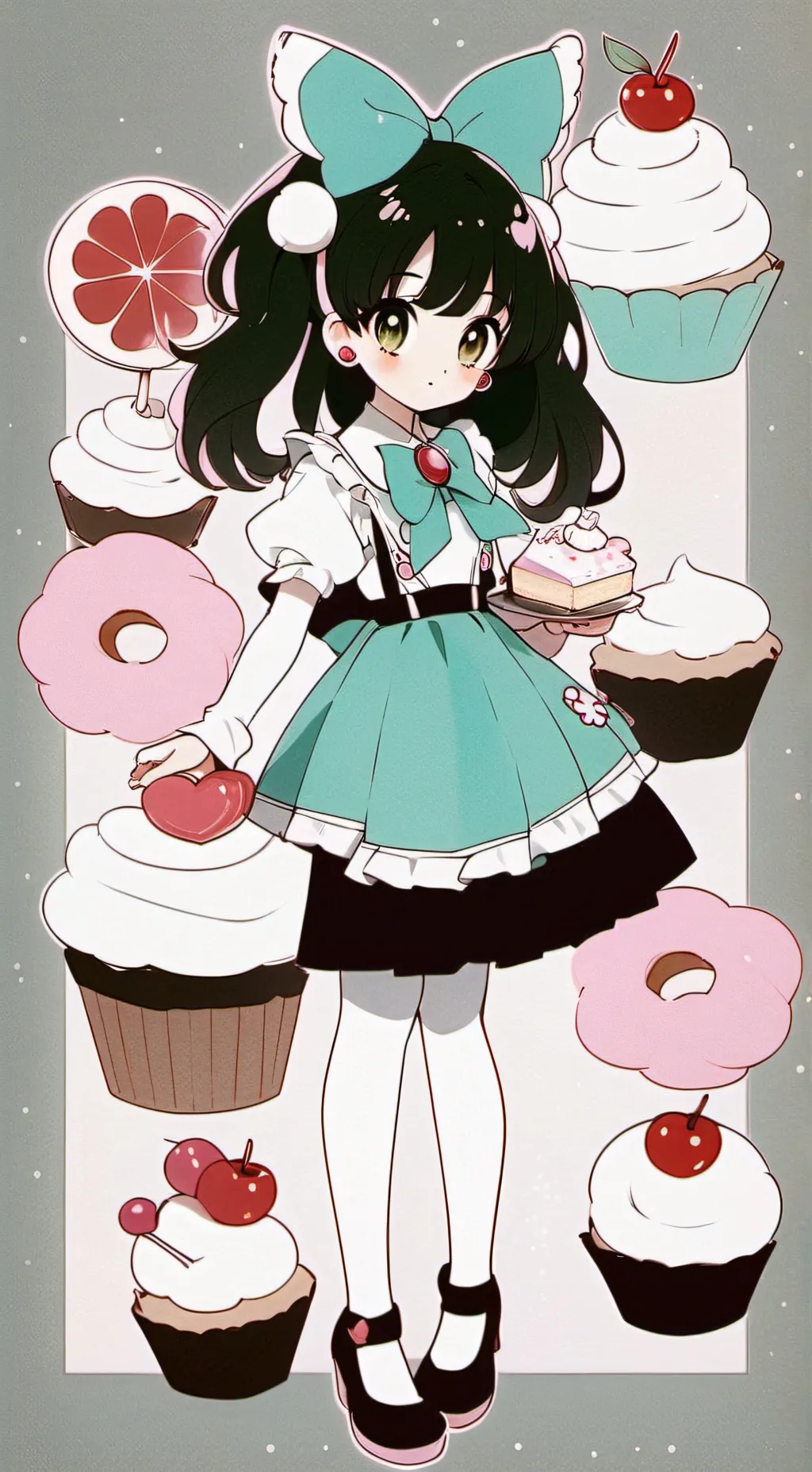 ai character: Mystic Cakette background