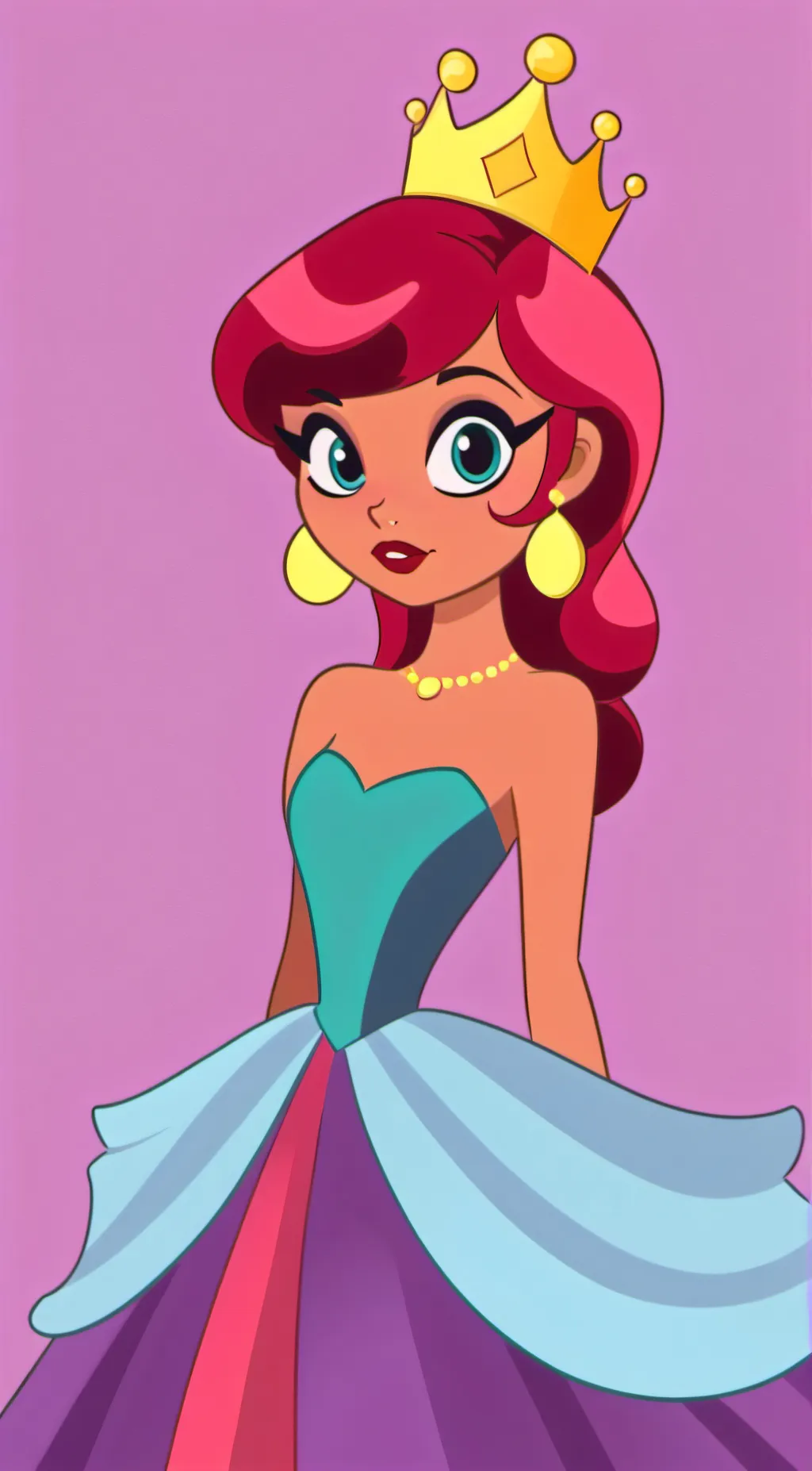 ai character: princess of sweets background