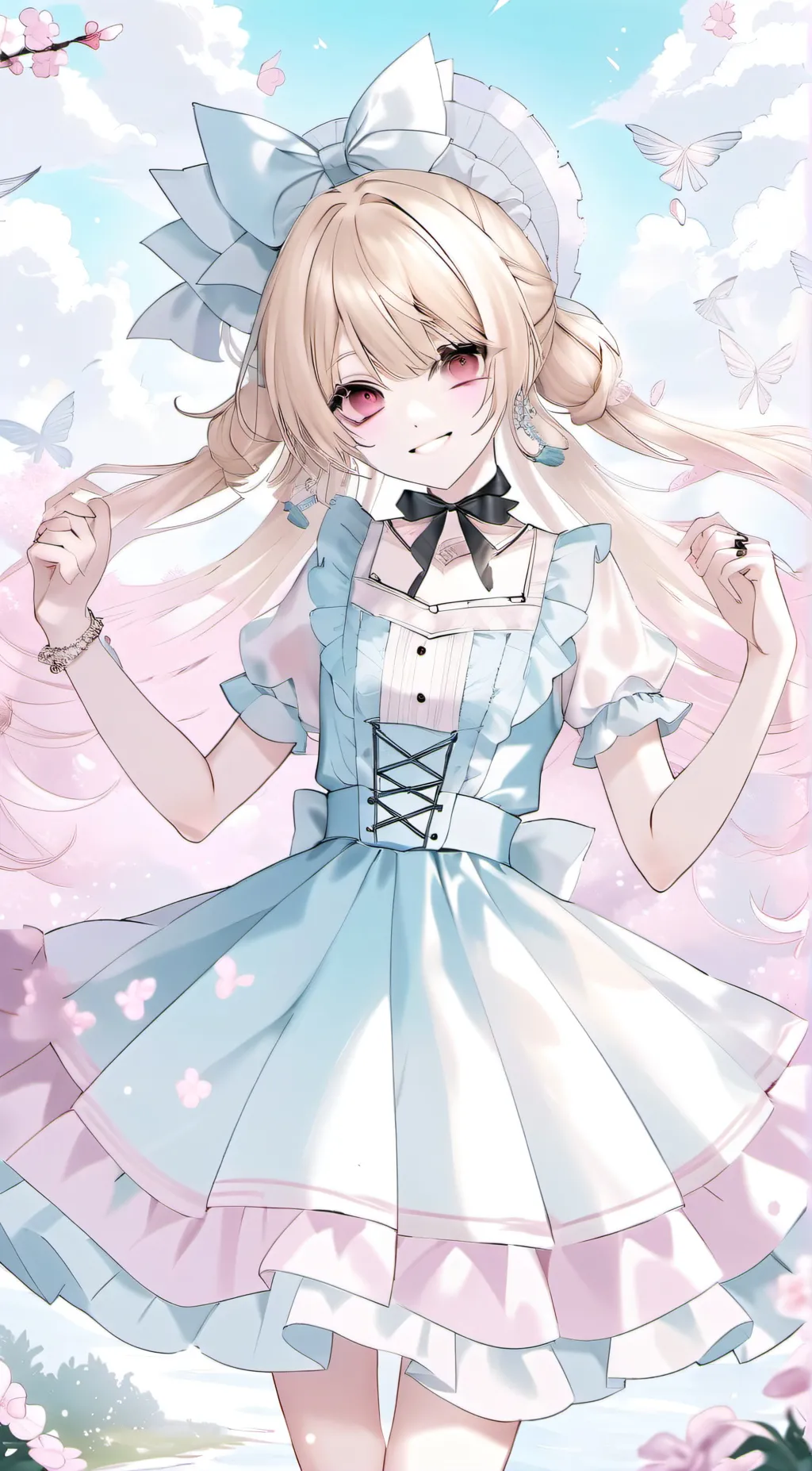 ai character: Cherry background