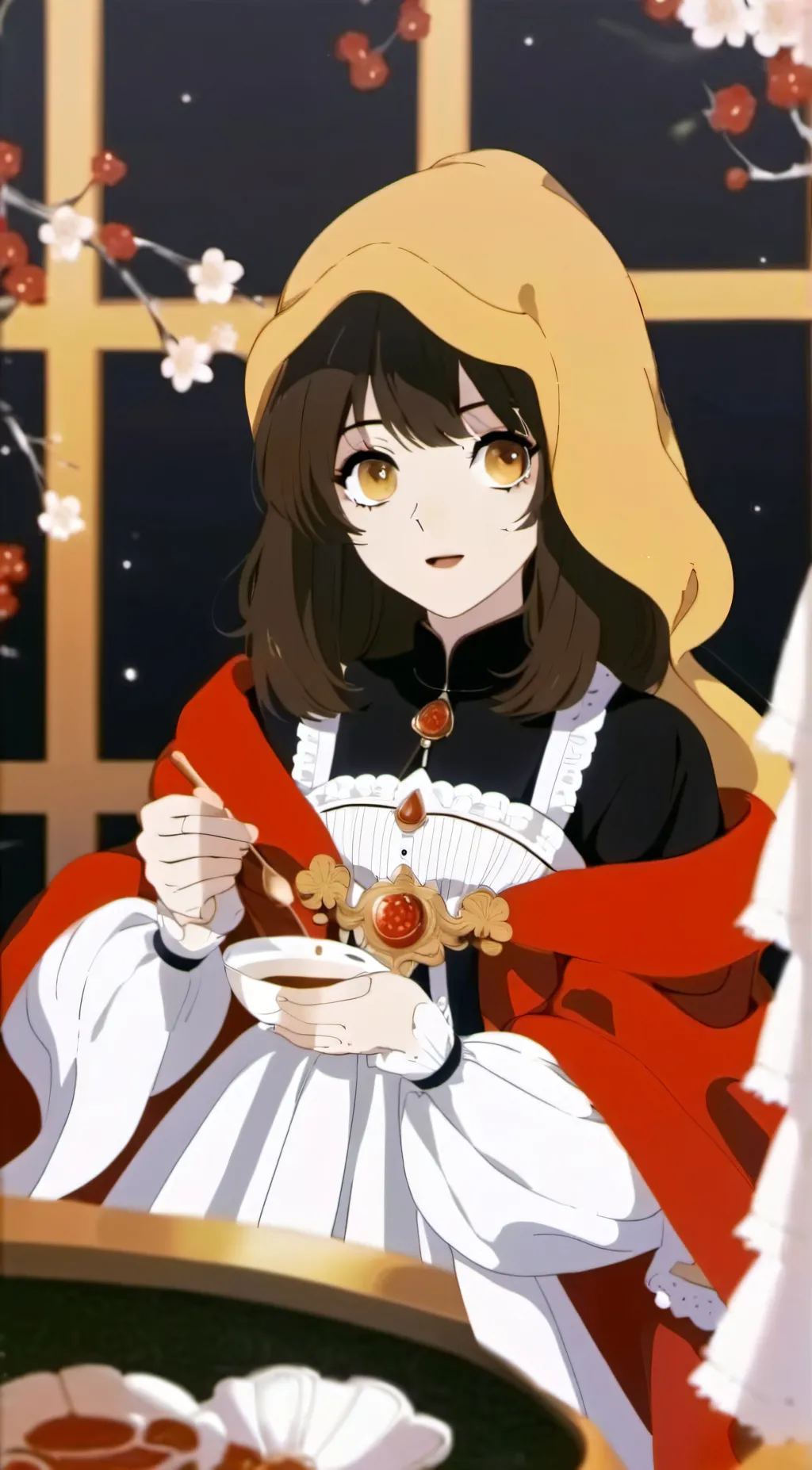 ai character: Hannah Montana  background