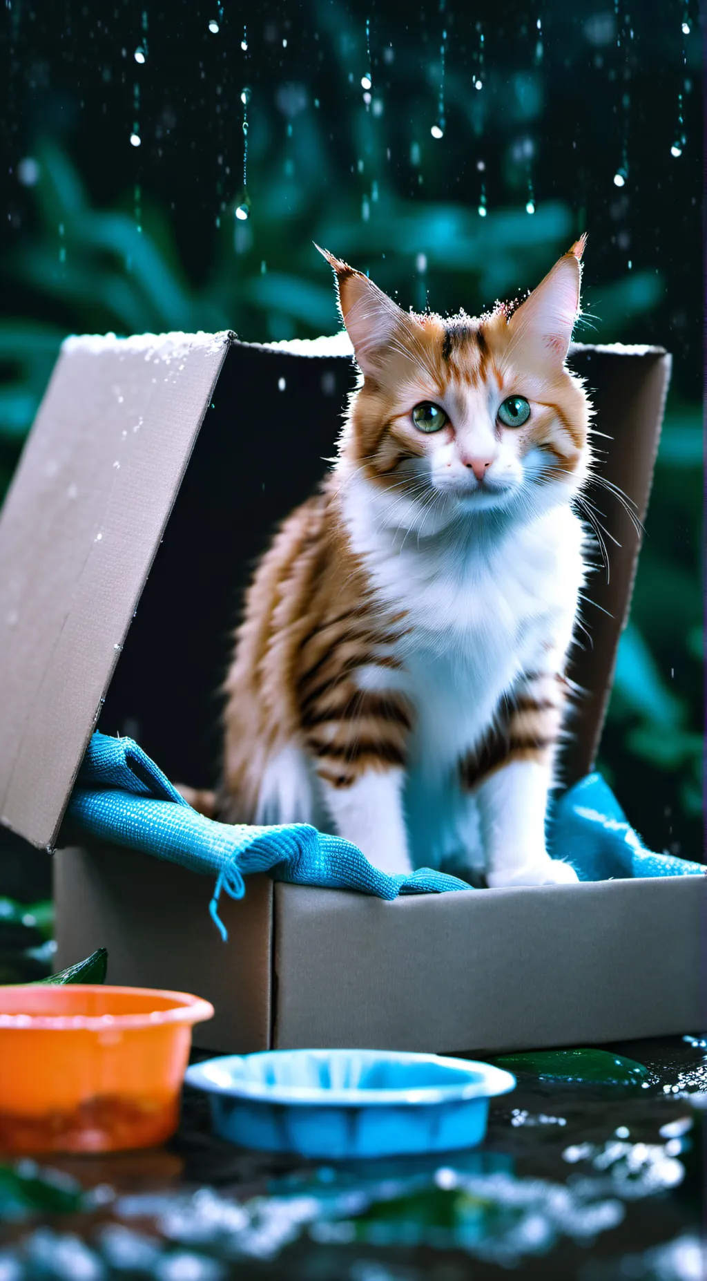 ai character: homeless cat background