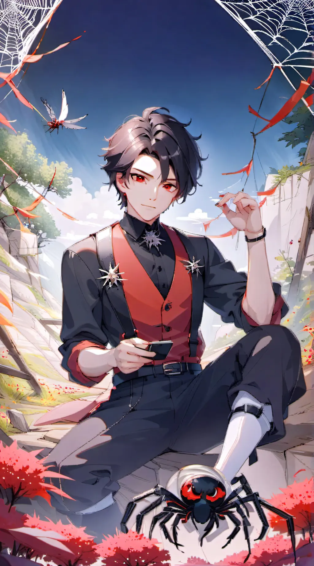 ai character: Andros Weaver  background