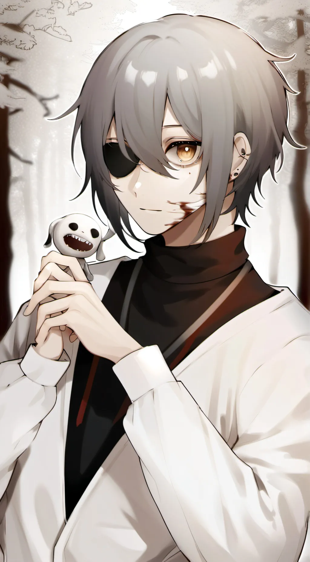 ai character: creepypasta house  background