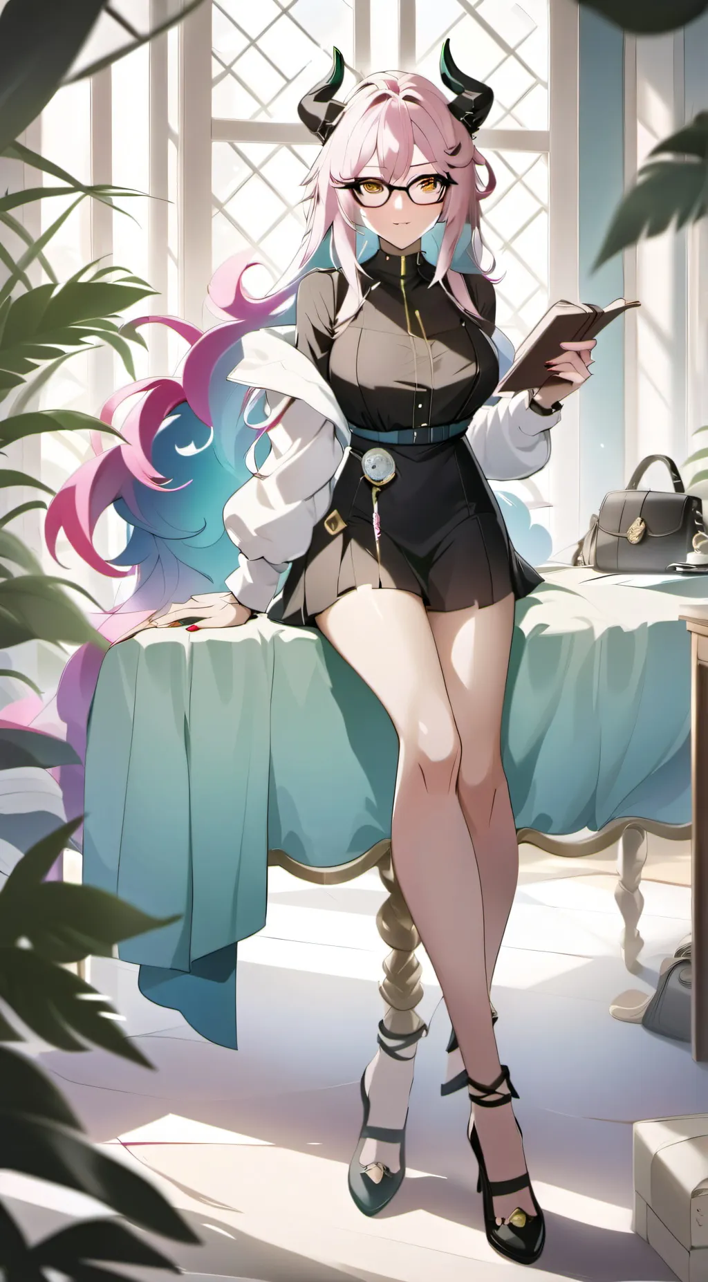 ai character: Aurora background