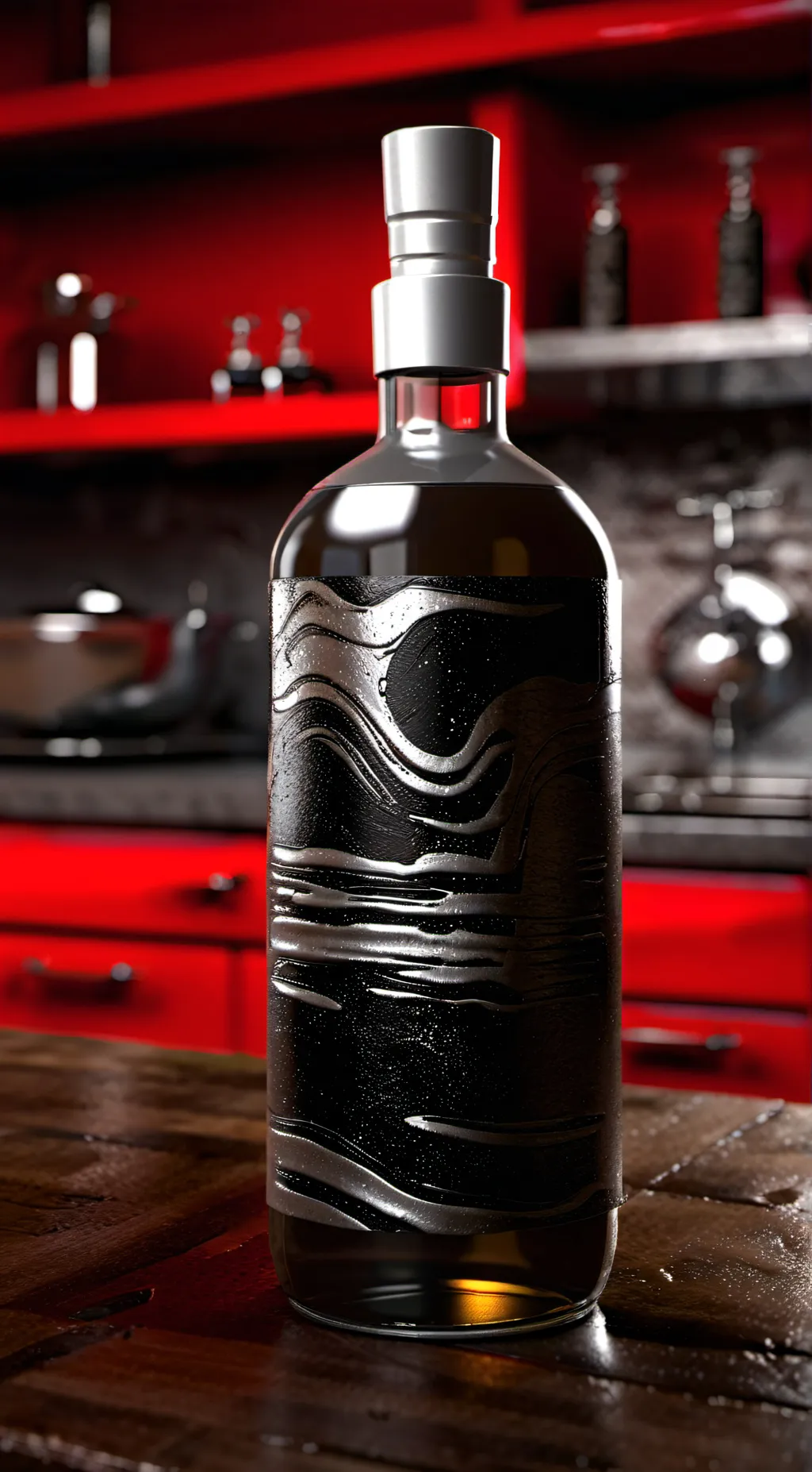 ai character: Bottle of latex  background