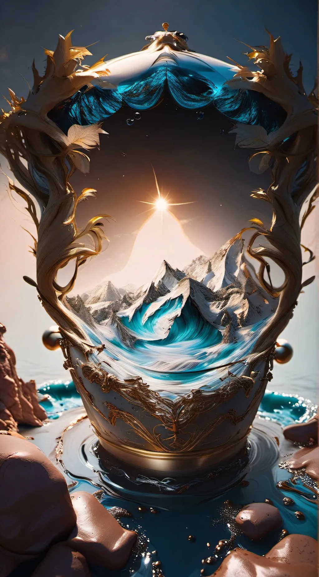 ai character: sigma water background