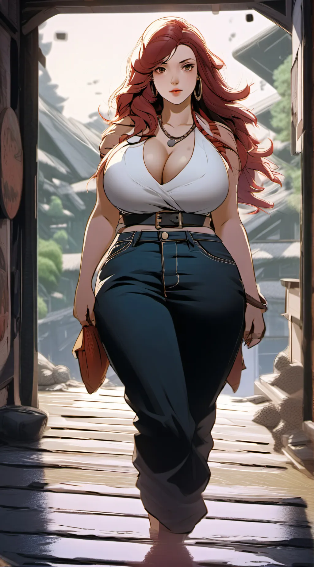 ai character: rose background