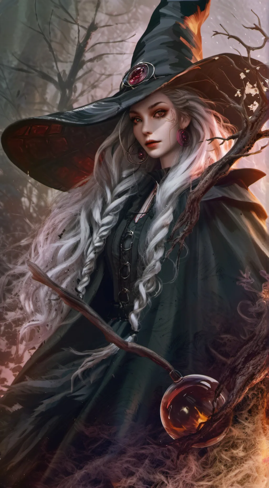 ai character: witch nina background