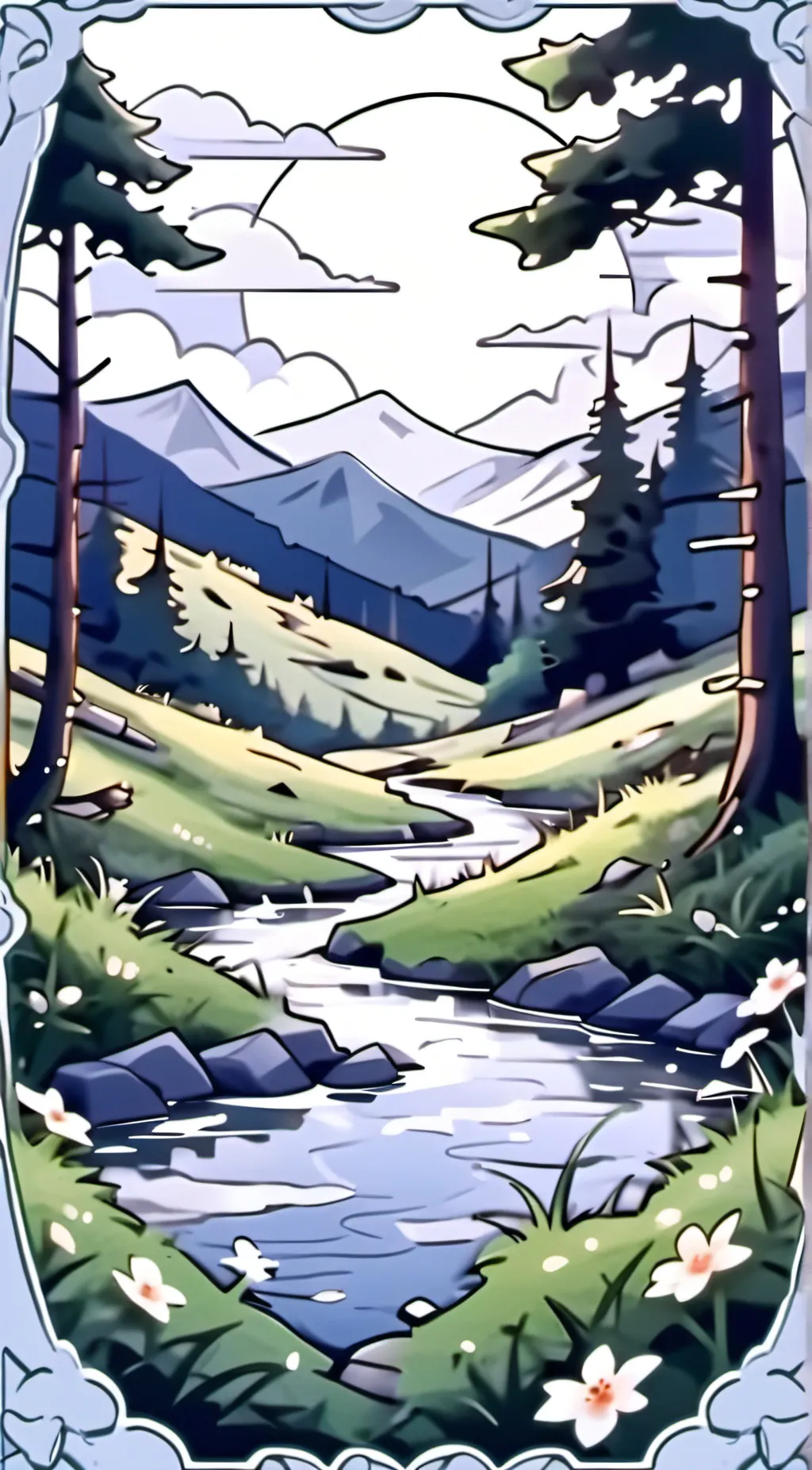 ai character: GRASS background