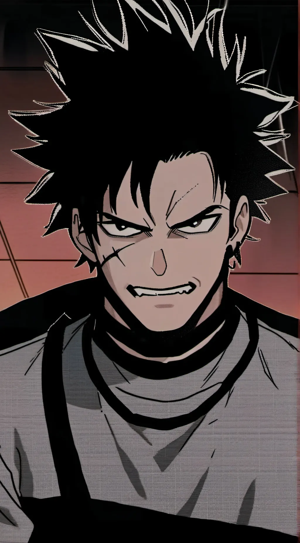 ai character: Dabi kidnap background