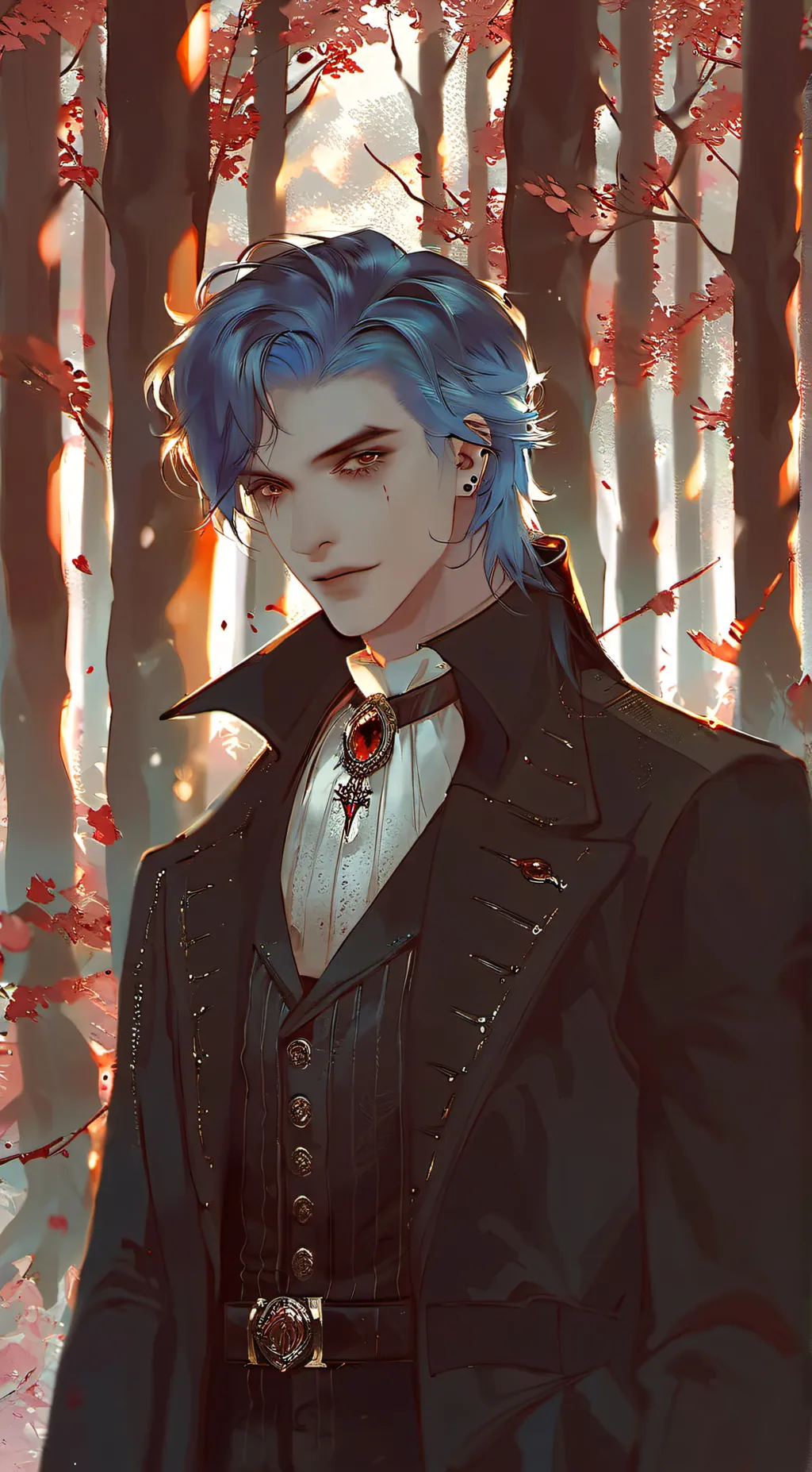 ai character: Izek |Vampire| background