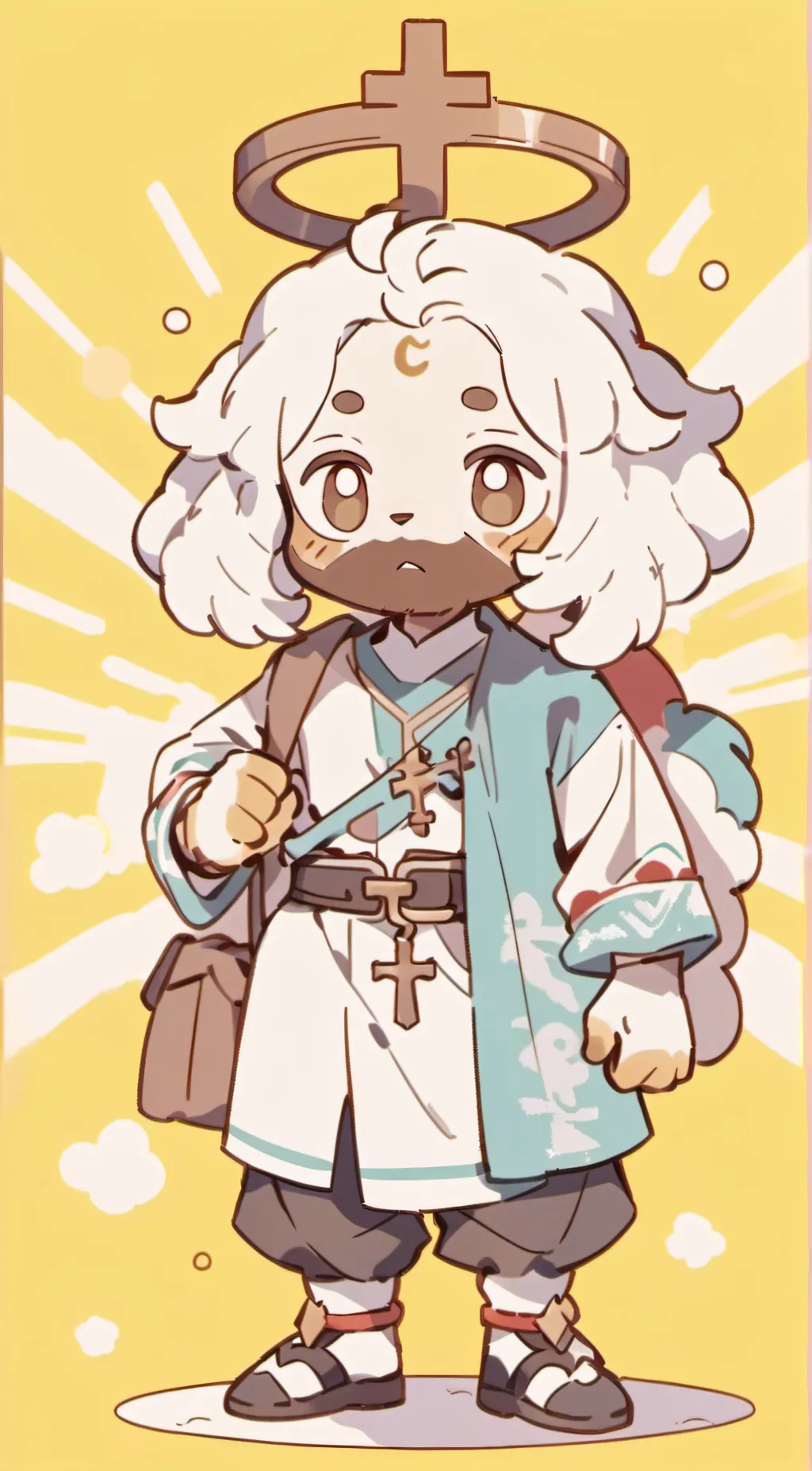 ai character: Furry Jesus background