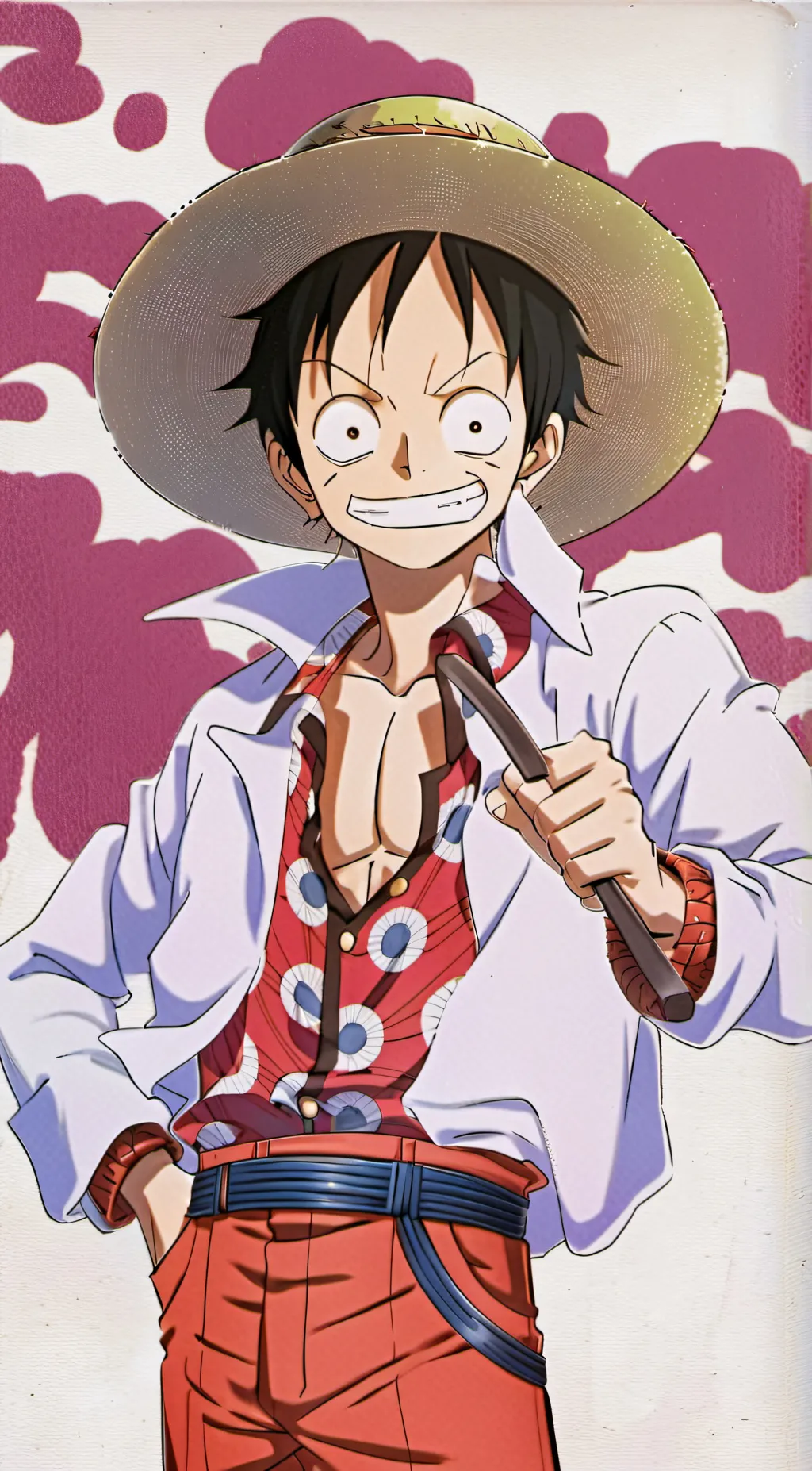 ai character: Luffy background