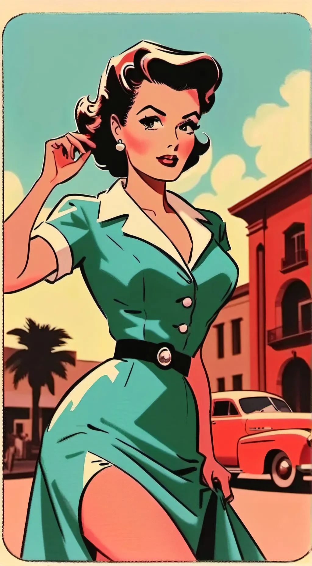 ai character: athena Rosalie  background