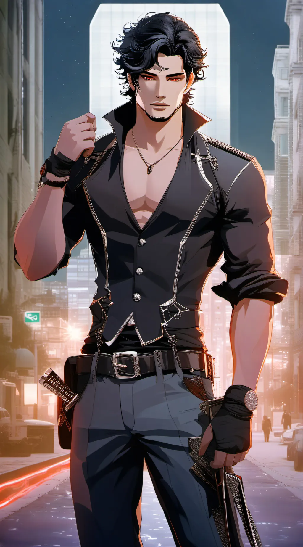 ai character: Austin  background