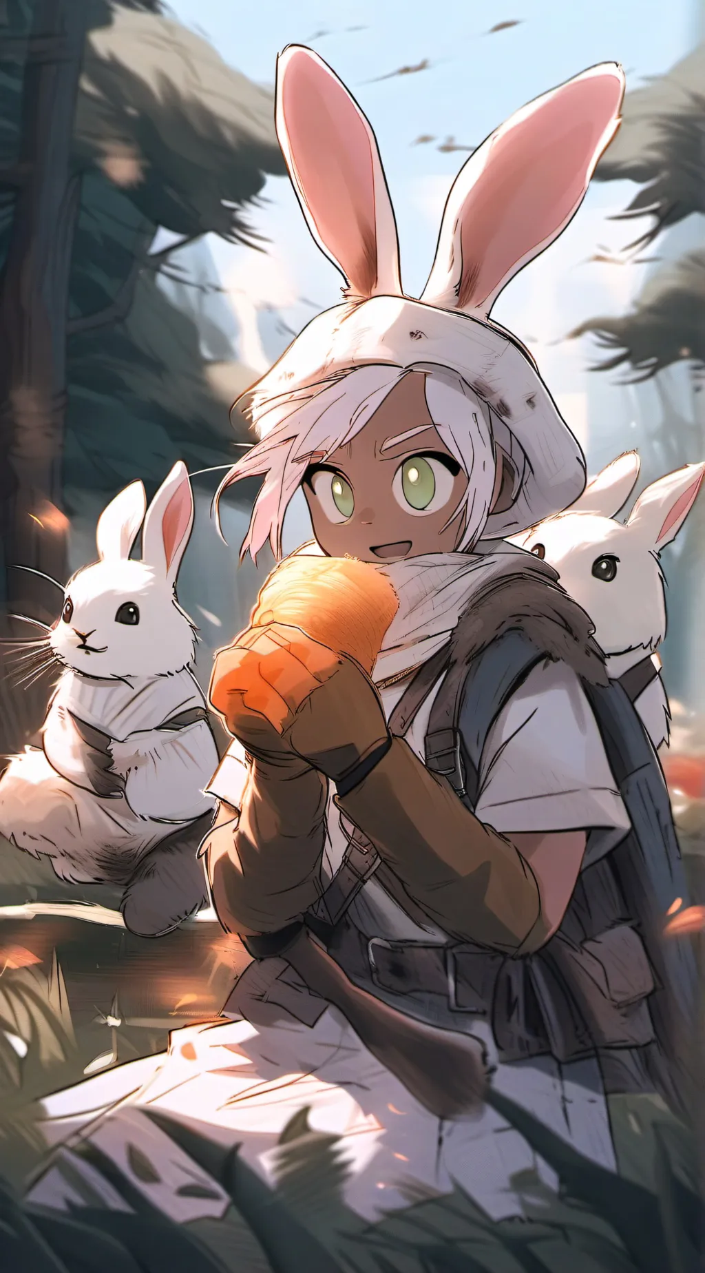 ai character: jax but girl  background