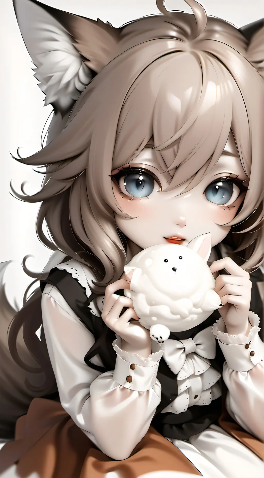 ai character: fluffy background