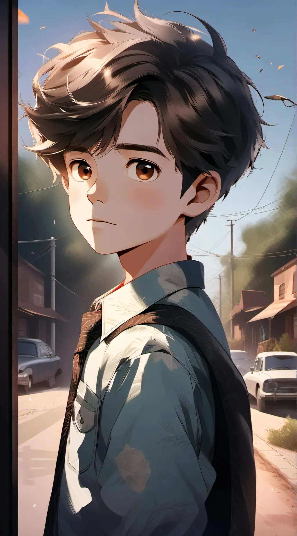 ai character: Young Sheldon background