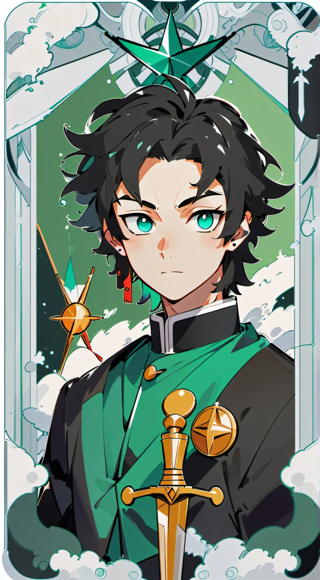 ai character: zenitsu x kaigaku  background