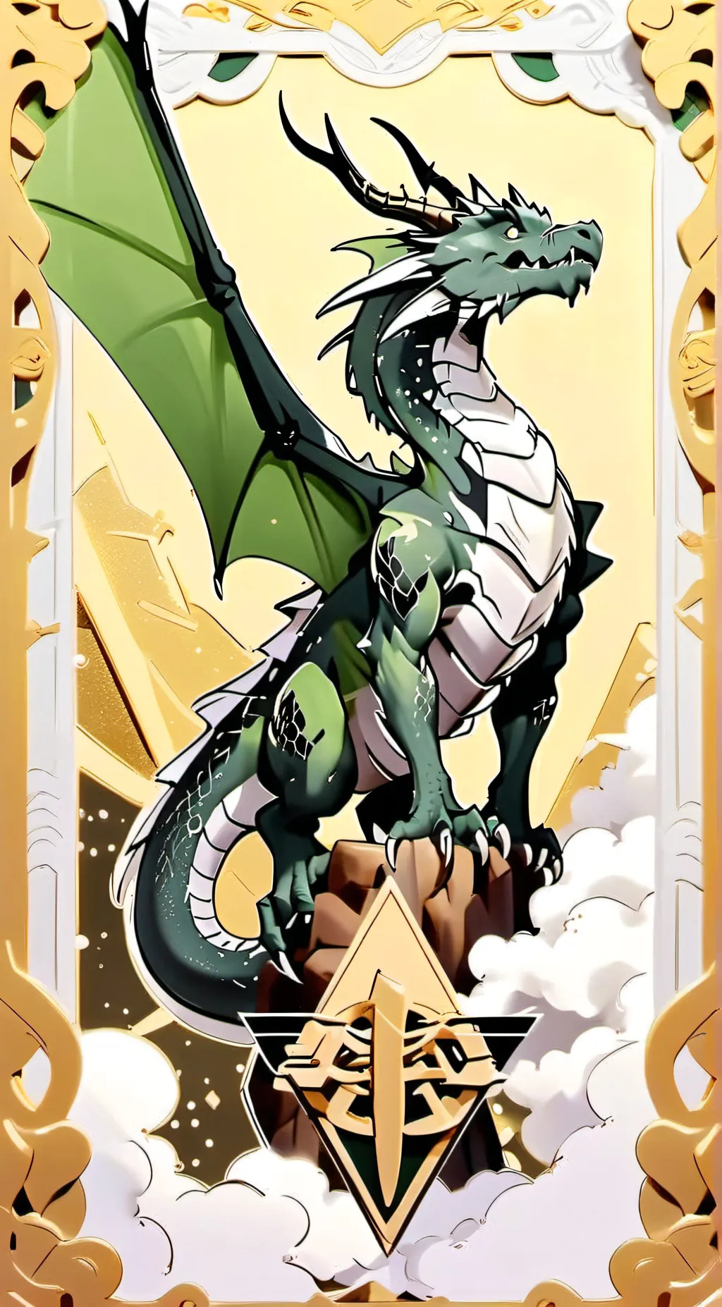 ai character: elemental dragon background