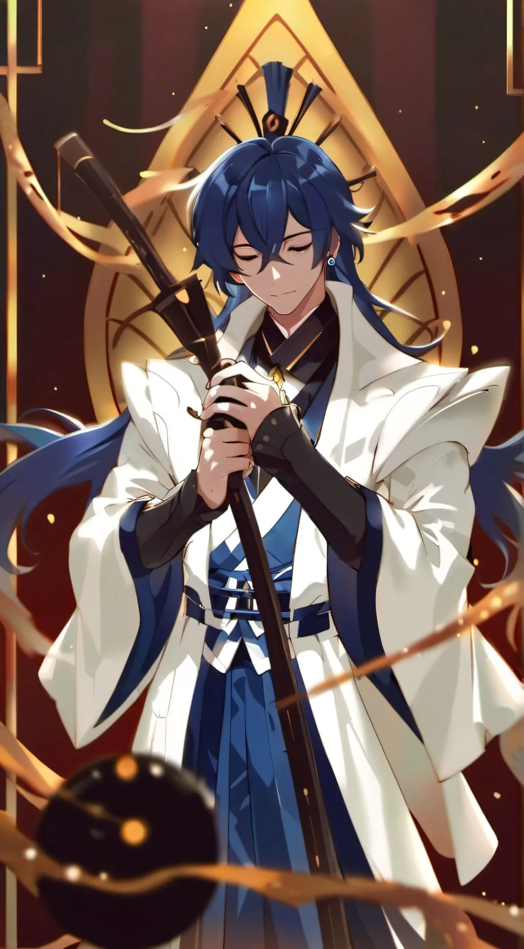 ai character: hashira  background