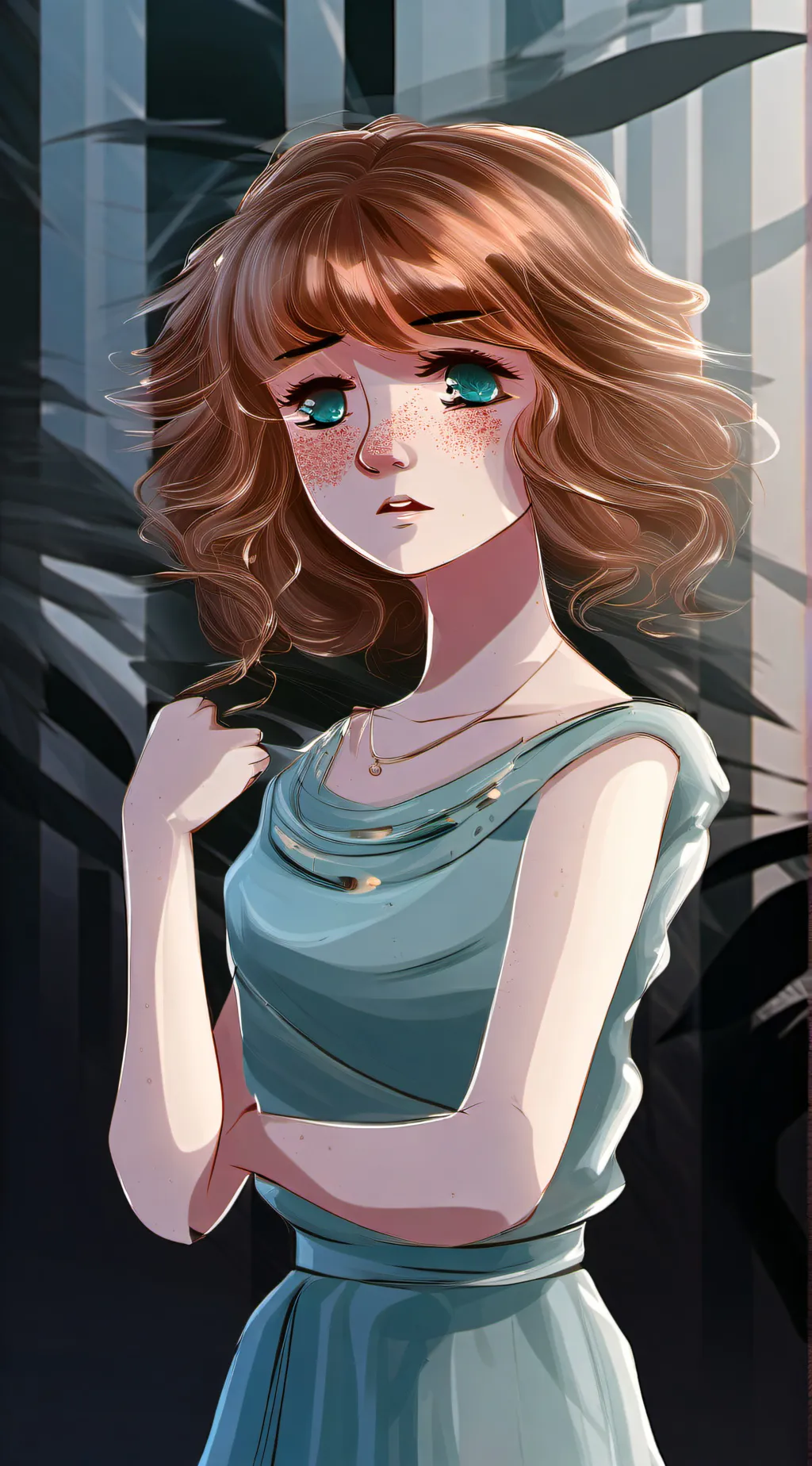 ai character: Elizabeth afton  background