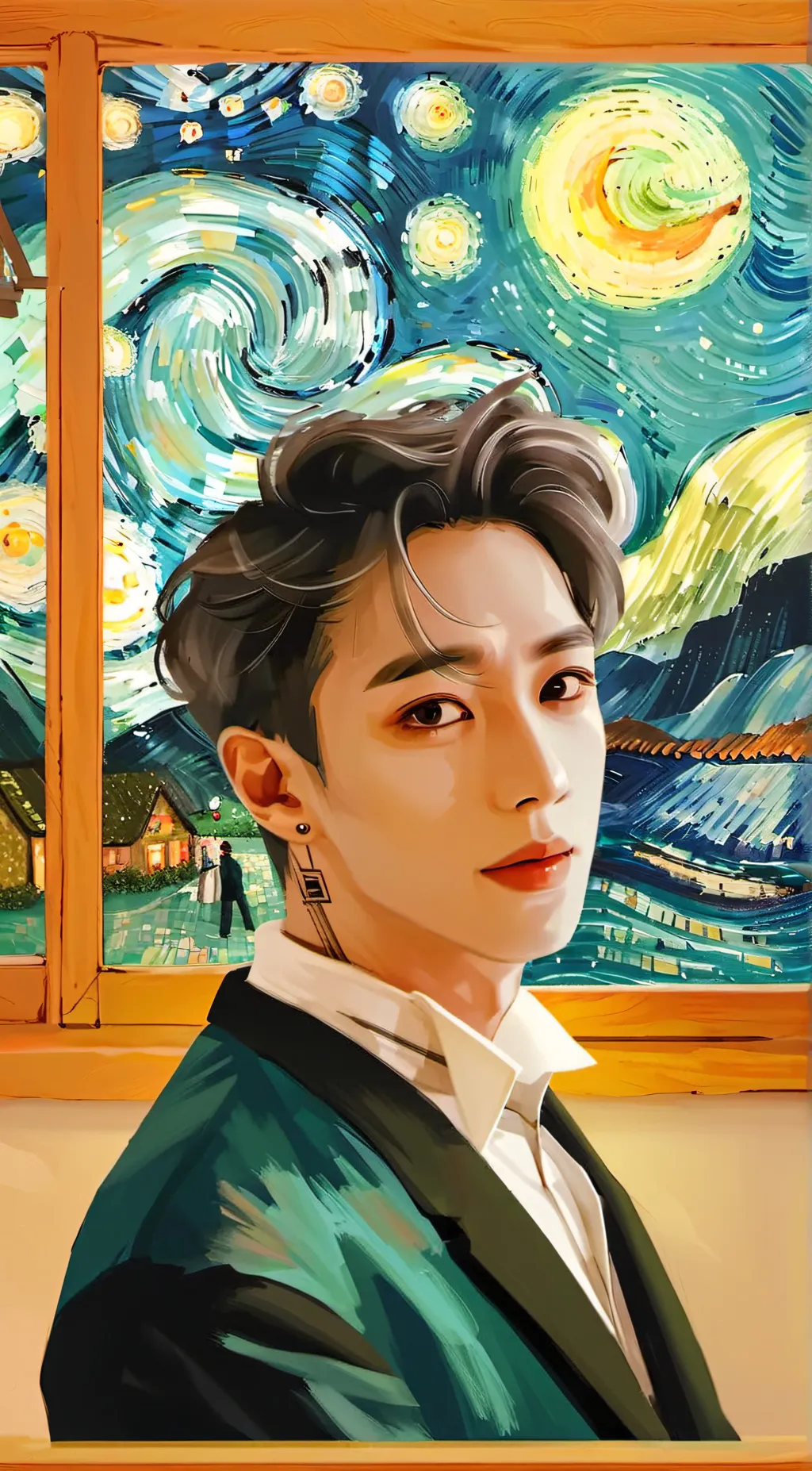 ai character: Bangchan❤️ background