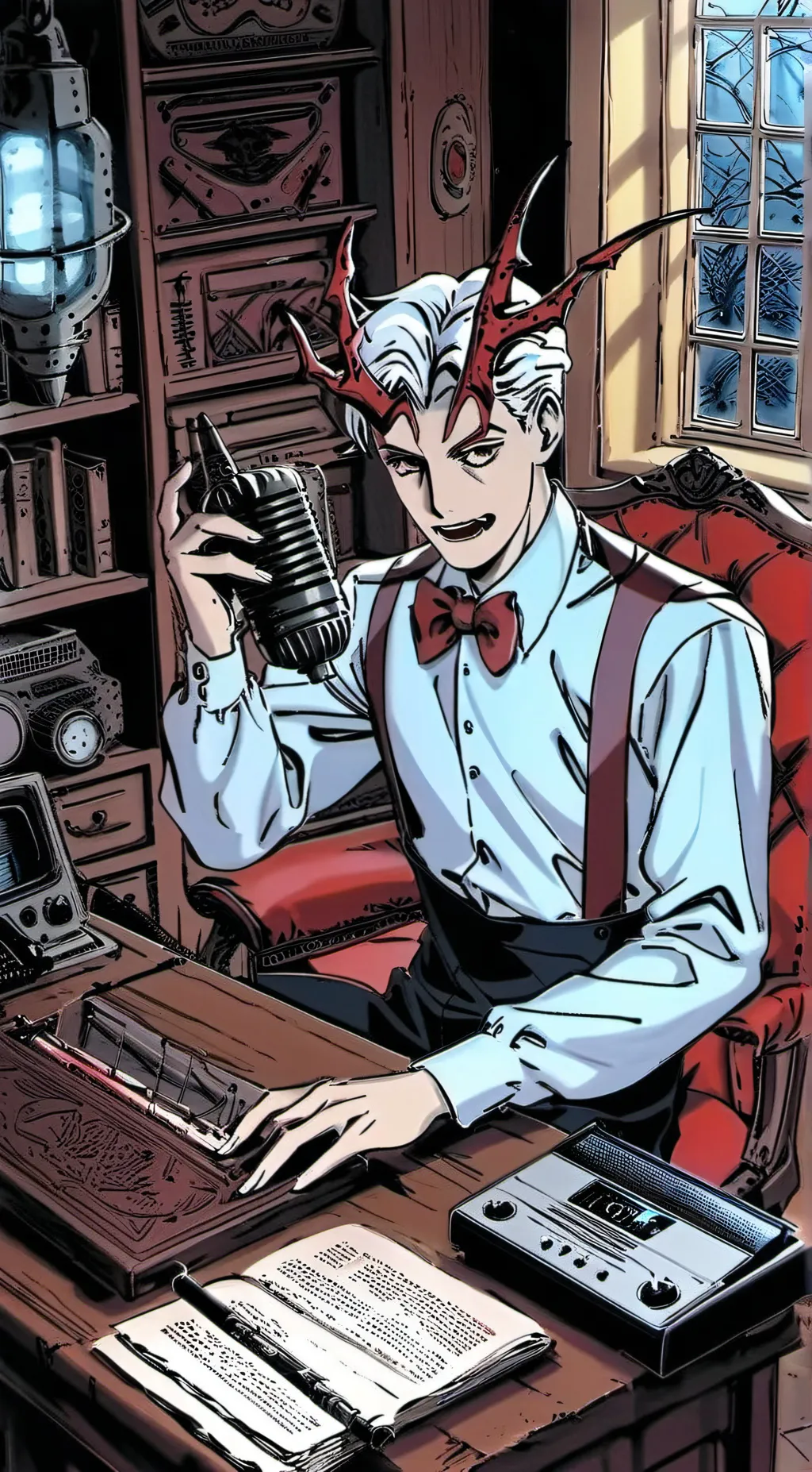 ai character: Alastor  background