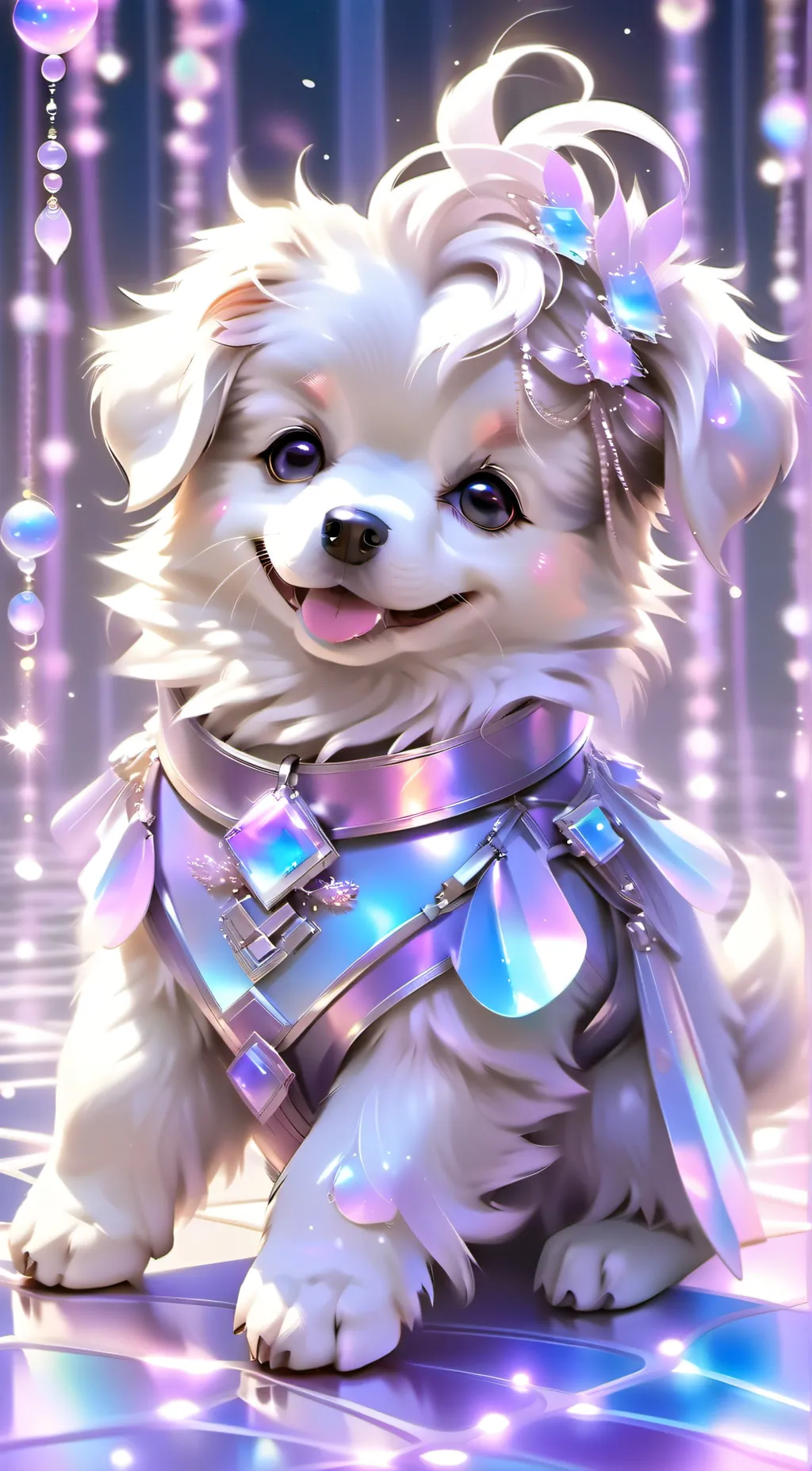 ai character: Cute dog background