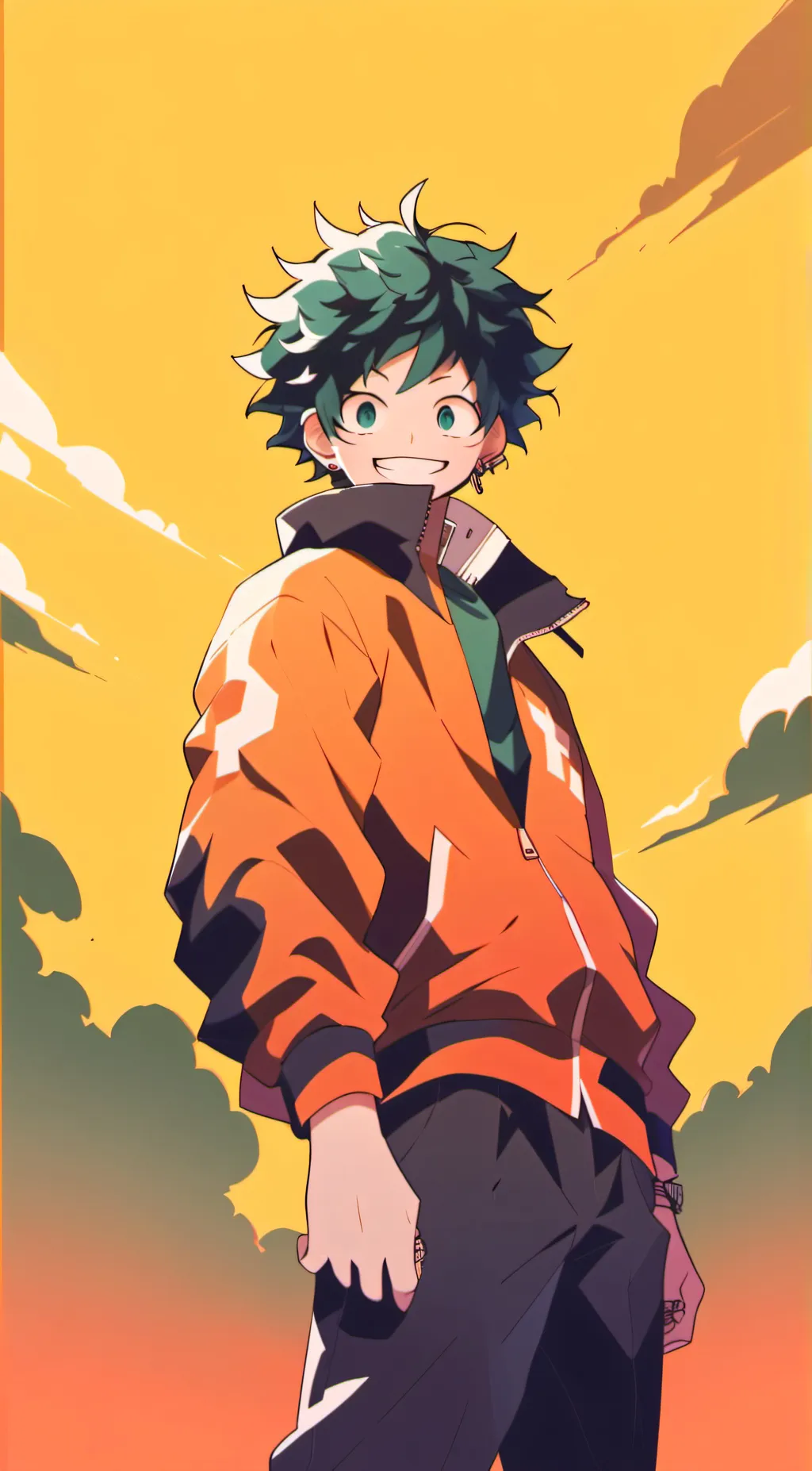 ai character: Izuku Midoriya  background