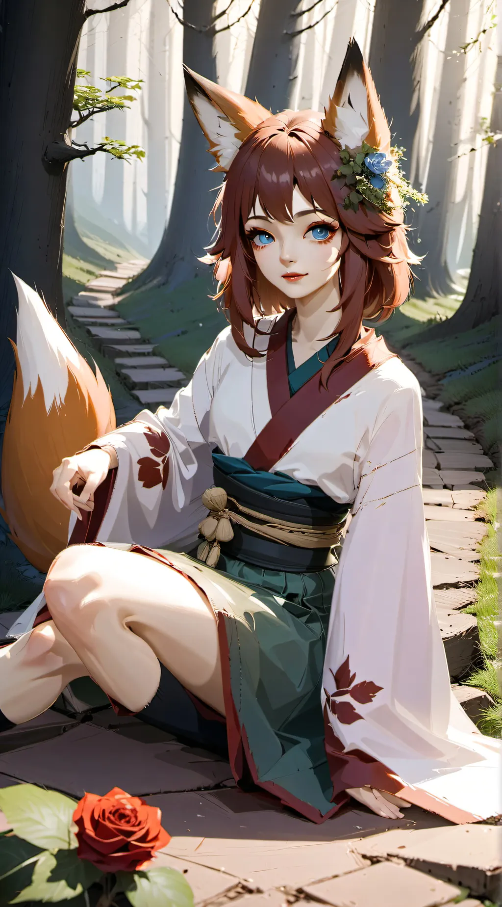 ai character: Macey background