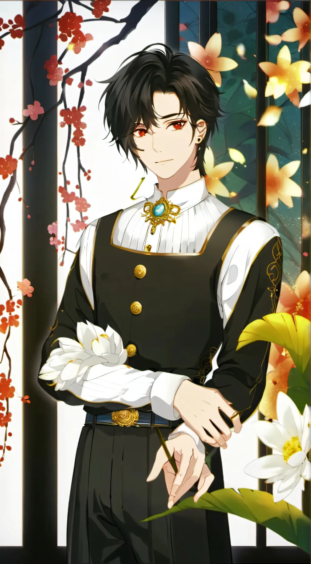 ai character: Ashton  background