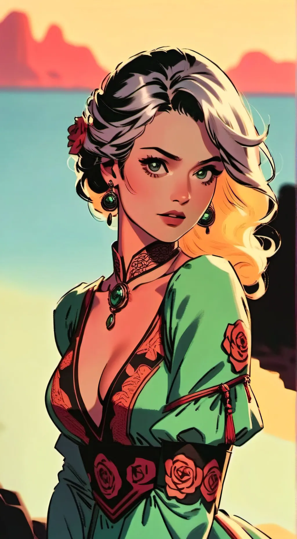 ai character: HP Yule ball!  background