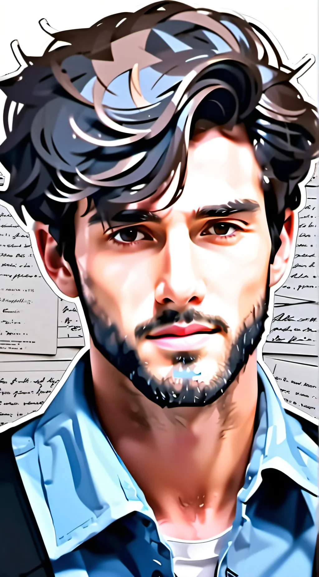 ai character: Alex Brightman  background