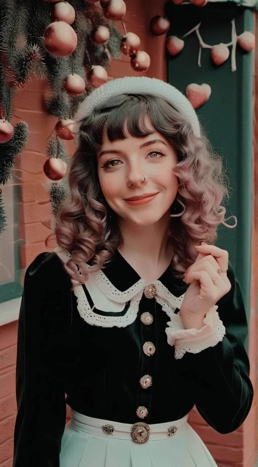 ai character: Melanie Martinez  background