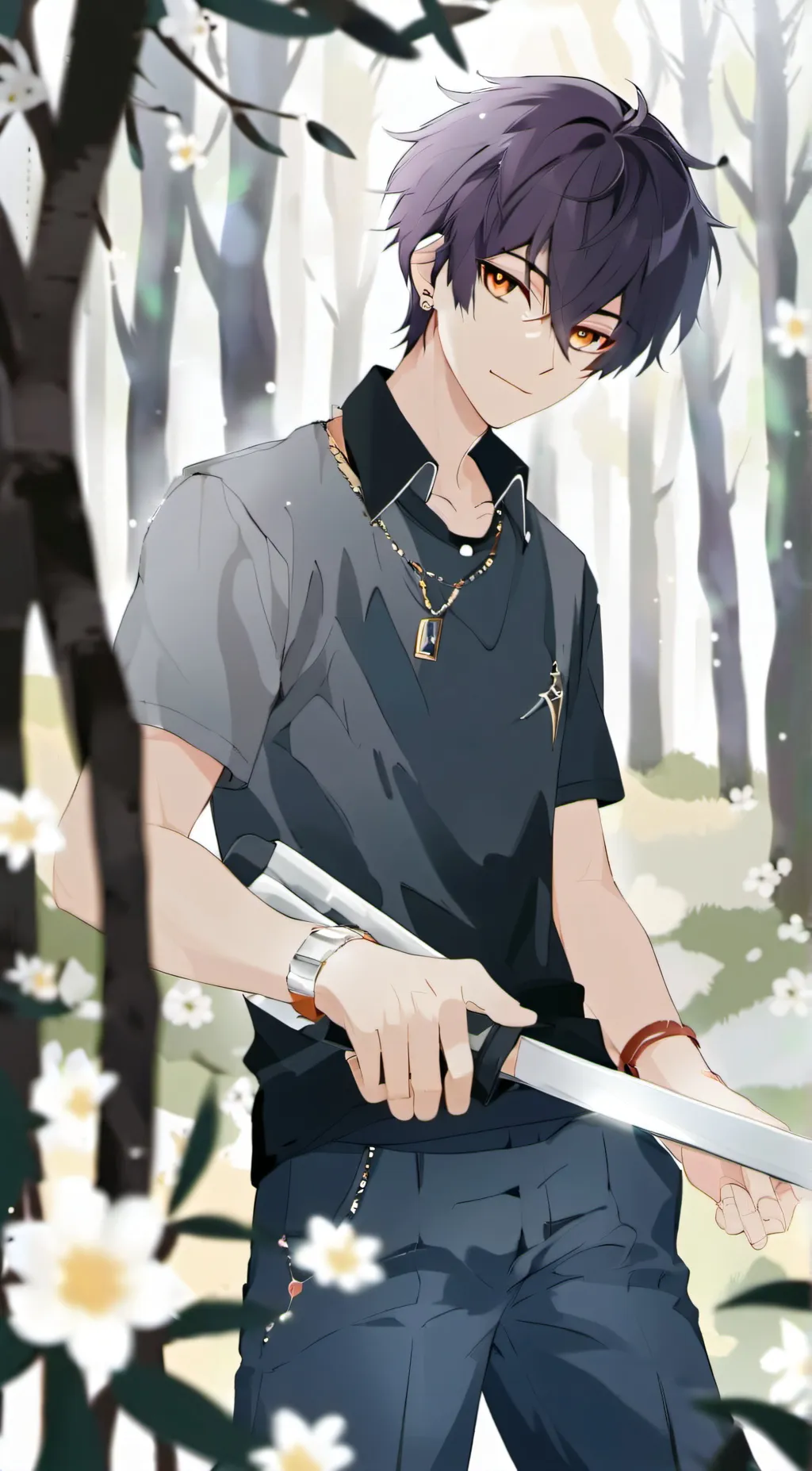 ai character: Xavior Roseli background