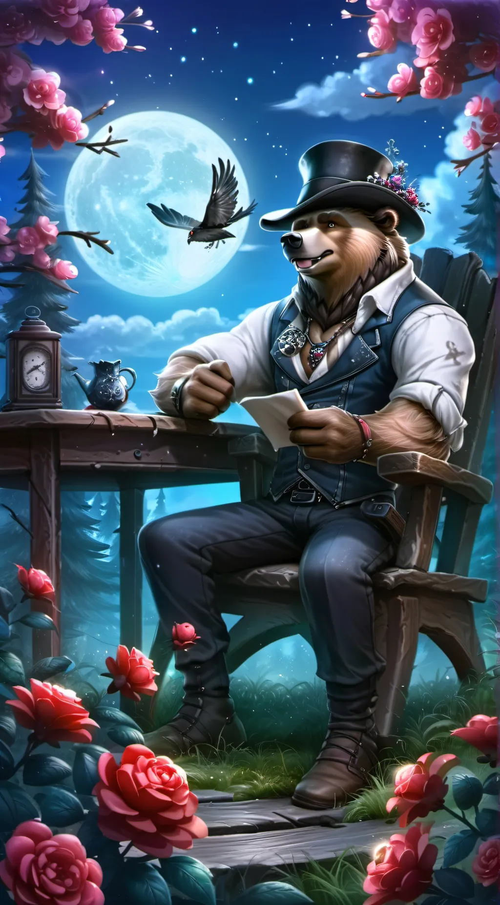 ai character: IF background