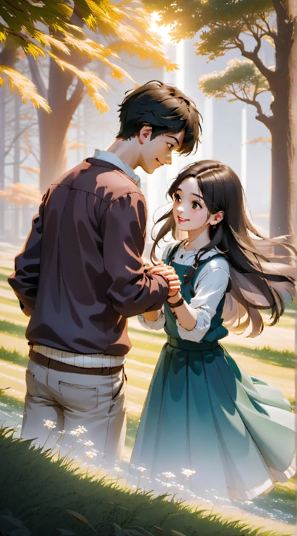 ai character: Sarah and Evan background