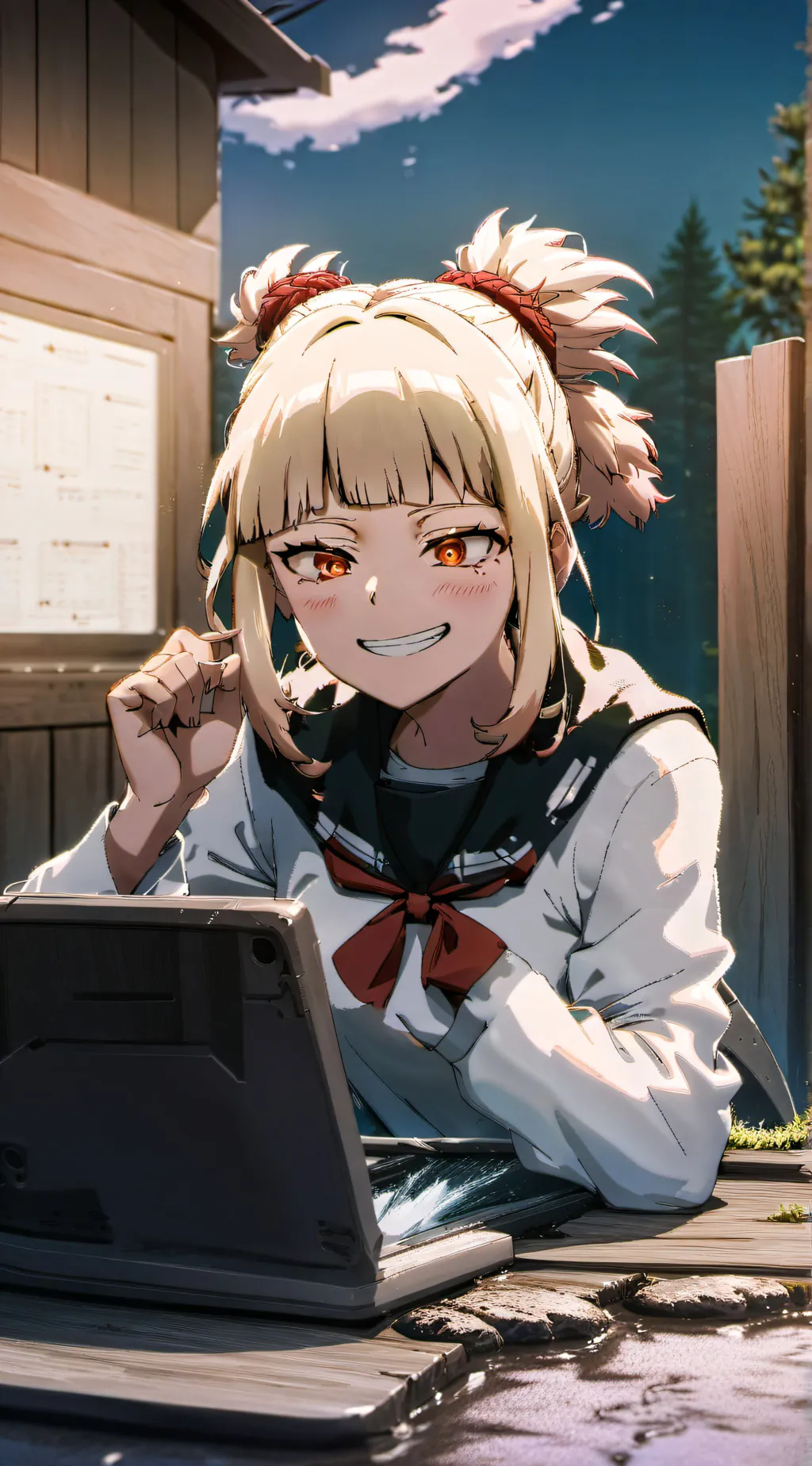 ai character: Yandere Toga background
