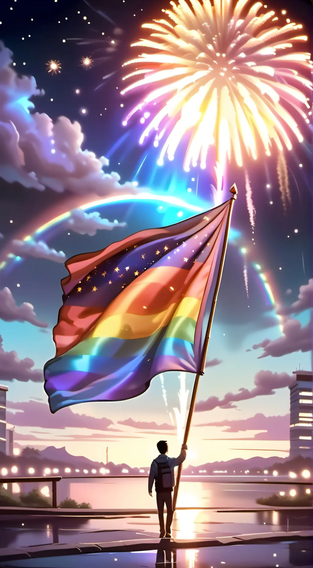 ai character: 🏳️‍🌈PRIDE QUIZ🏳️‍🌈 background