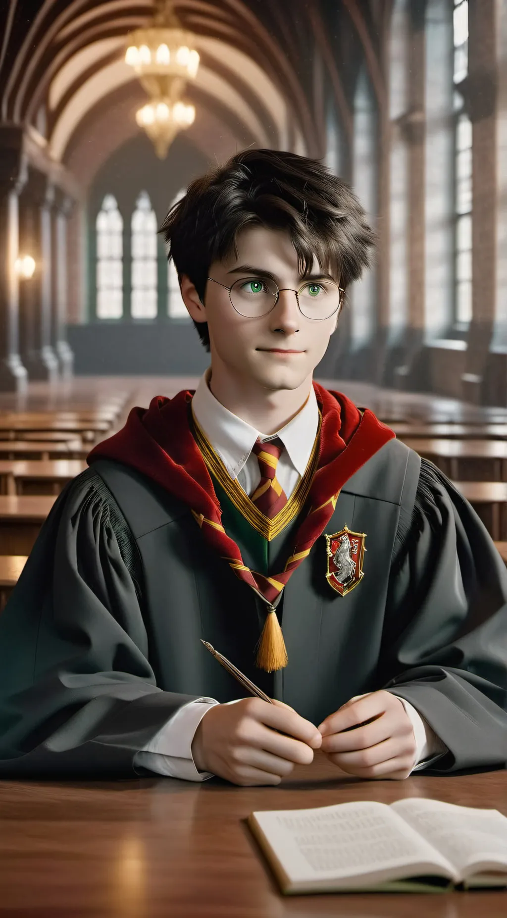 ai character: Harry Potter  background