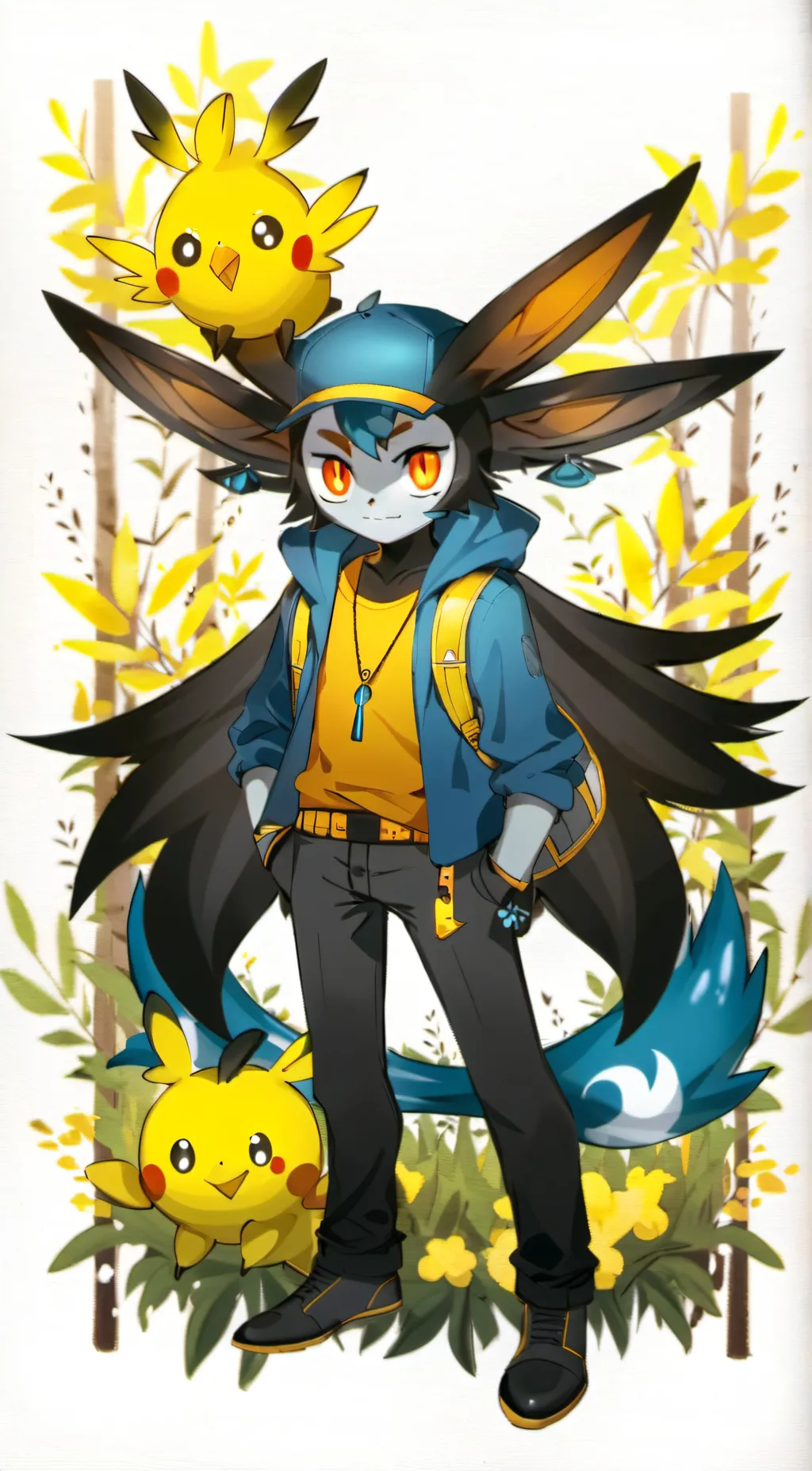 ai character: Luxio background