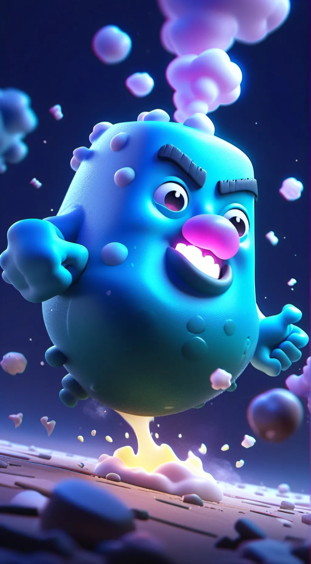 ai character: ooga booga background